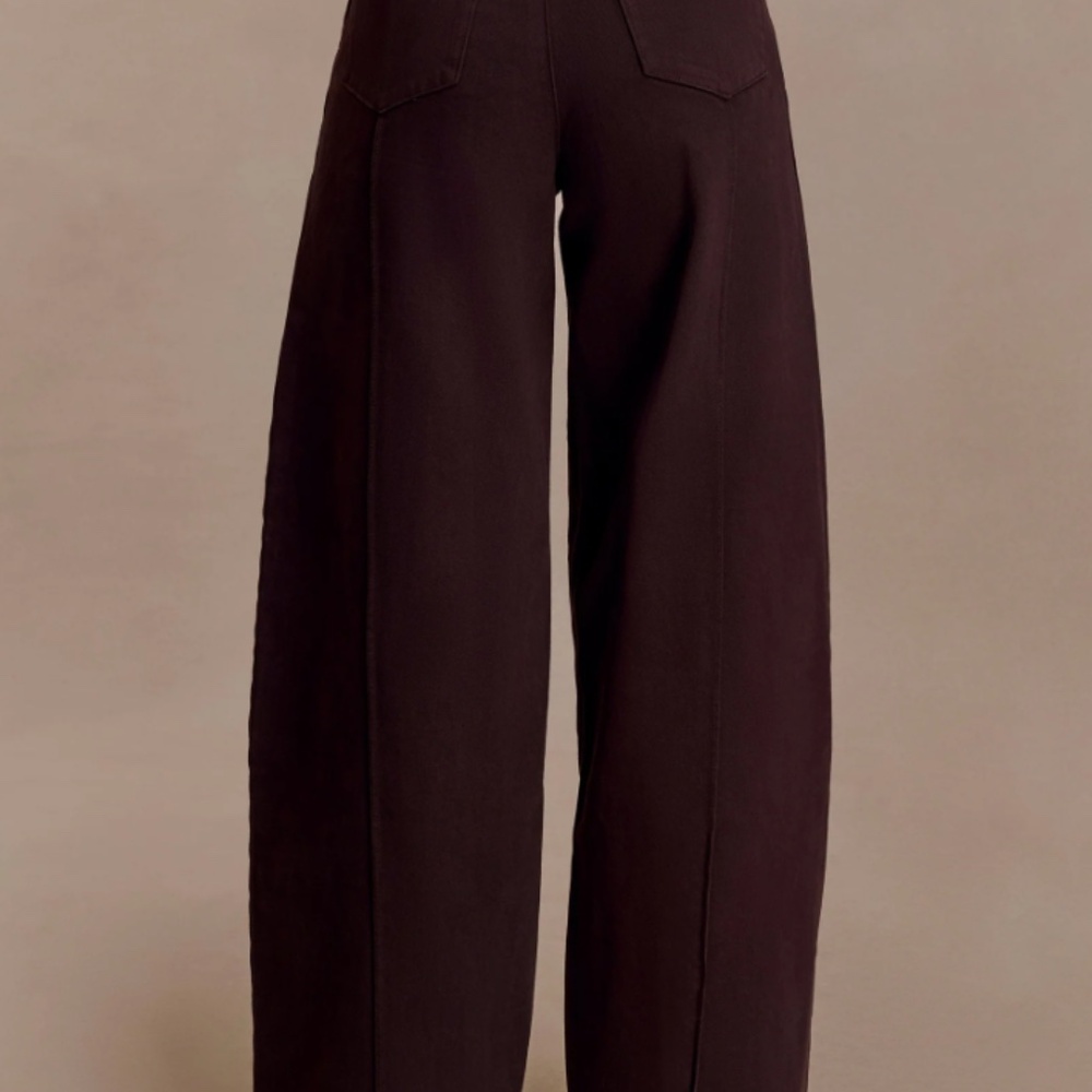 Meshki Dark Brown Wide Leg Jeans - Picture 14 of 14